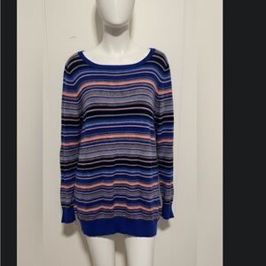 Striped Blue and Pink Women's Shirt